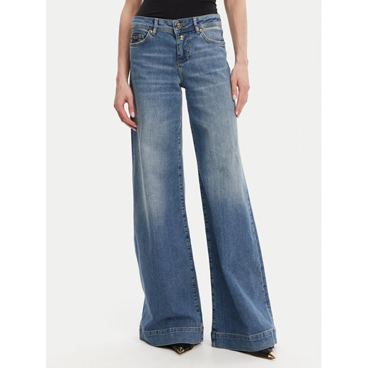 Versace Jeans Couture Jeansy 78HAB561 Niebieski Wide Leg ze sklepu MODIVO w kategorii Jeansy damskie - zdjęcie 182715823