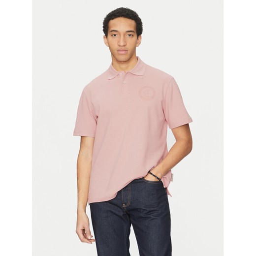 Just Cavalli Polo 78OAGT01 Różowy Regular Fit ze sklepu MODIVO w kategorii T-shirty męskie - zdjęcie 182715831