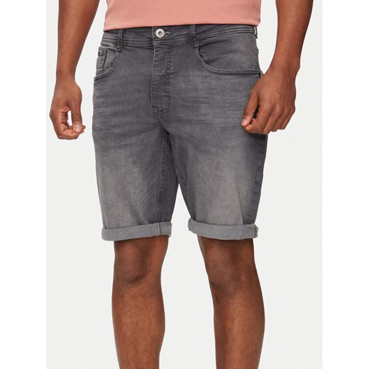 Petrol Industries Szorty jeansowe M-1040-SHO002 Szary Slim Fit ze sklepu MODIVO w kategorii Spodenki męskie - zdjęcie 182715834