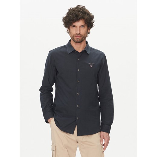 Aeronautica Militare Koszula 251CA1266CT3531 Granatowy Regular Fit ze sklepu MODIVO w kategorii Koszule męskie - zdjęcie 182715893