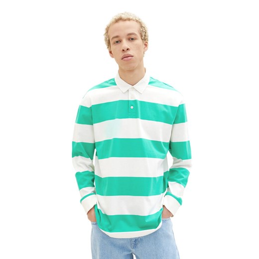 Tom Tailor Denim Polo 1035281 Zielony ze sklepu MODIVO w kategorii T-shirty męskie - zdjęcie 182716124