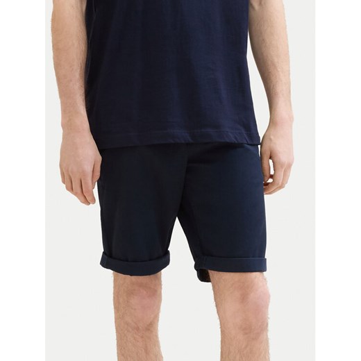 Tom Tailor Szorty materiałowe 1040227 Granatowy Slim Fit ze sklepu MODIVO w kategorii Spodenki męskie - zdjęcie 182716132