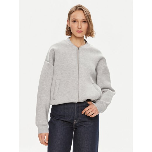 Gina Tricot Bluza 22877 Szary Oversize ze sklepu MODIVO w kategorii Bluzy damskie - zdjęcie 182716223