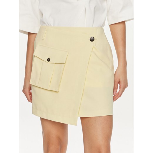Herskind Spódnica mini Carolina 5115519 Żółty Regular Fit ze sklepu MODIVO w kategorii Spódnice - zdjęcie 182716291