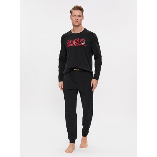 Boss Piżama LNY 50514892 Czarny Regular Fit ze sklepu MODIVO w kategorii Piżamy męskie - zdjęcie 182716303