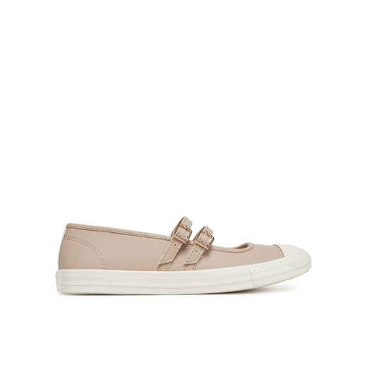 Converse Baleriny Chuck Taylor All Star Dainty Mary Jane A11491C Beżowy ze sklepu MODIVO w kategorii Balerinki - zdjęcie 182716330