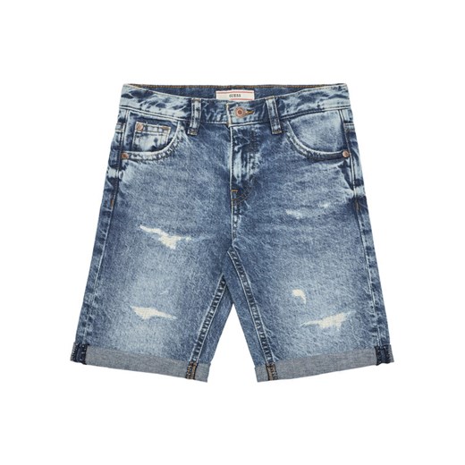 Guess Szorty jeansowe L5GD00 D41E0 Niebieski Regular Fit ze sklepu MODIVO w kategorii Spodenki chłopięce - zdjęcie 182716601