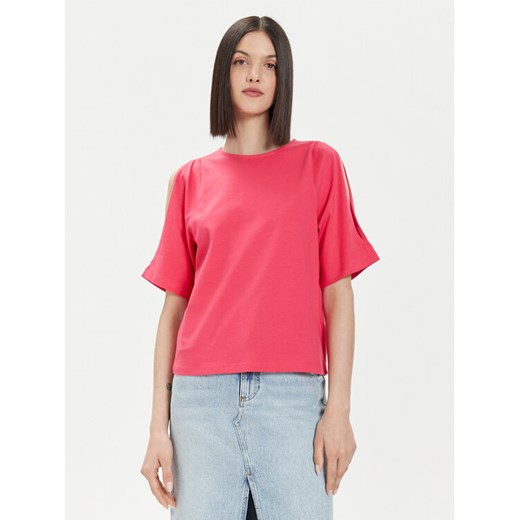 United Colors Of Benetton T-Shirt 3BL0D1078 Różowy Regular Fit ze sklepu MODIVO w kategorii Bluzki damskie - zdjęcie 182716654