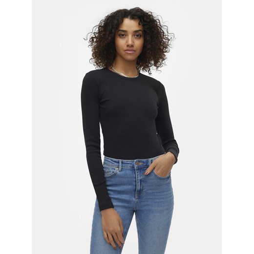 Vero Moda Bluzka Chloe 10306897 Czarny Slim Fit ze sklepu MODIVO w kategorii Bluzki damskie - zdjęcie 182716680