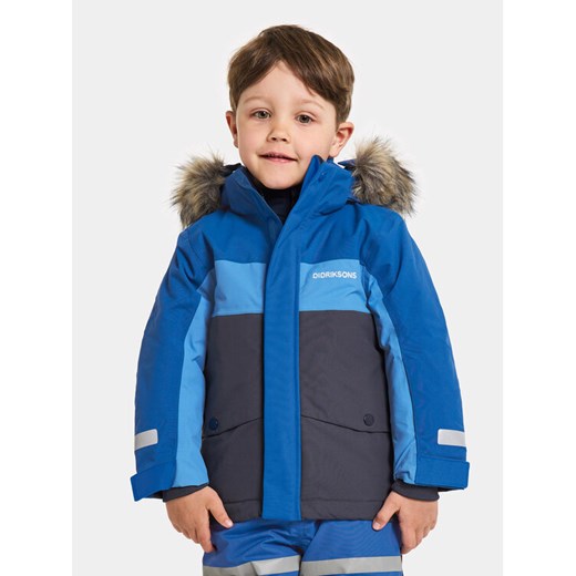 Didriksons Parka Bjärven Kids Parka 2 504898 Niebieski ze sklepu MODIVO w kategorii Kurtki chłopięce - zdjęcie 182716693