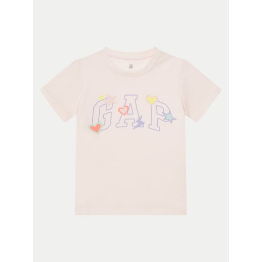 Gap T-Shirt 710283-04 Różowy Regular Fit ze sklepu MODIVO w kategorii Bluzki dziewczęce - zdjęcie 182716761