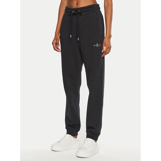 Pinko Spodnie dresowe Carico 100371 A27V Czarny Regular Fit ze sklepu MODIVO w kategorii Spodnie damskie - zdjęcie 182716931