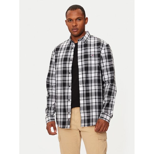 Tommy Jeans Koszula DM0DM19655 Szary Regular Fit ze sklepu MODIVO w kategorii Koszule męskie - zdjęcie 182716941