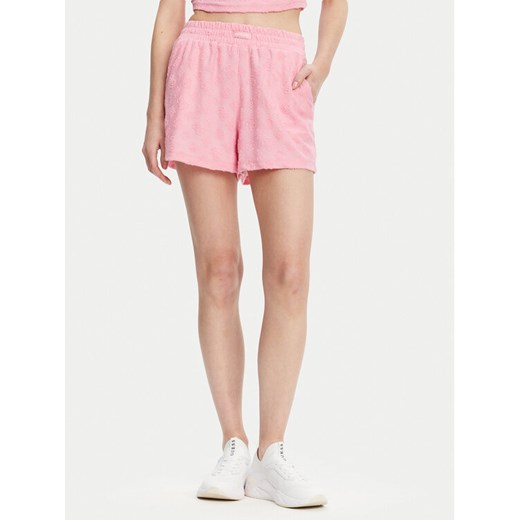 Guess Szorty sportowe V5GD16 KCT02 Różowy Regular Fit ze sklepu MODIVO w kategorii Szorty - zdjęcie 182716984