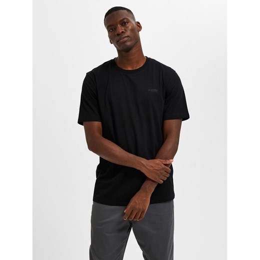 Selected Homme T-Shirt Aspen 16087858 Czarny Regular Fit ze sklepu MODIVO w kategorii T-shirty męskie - zdjęcie 182716993