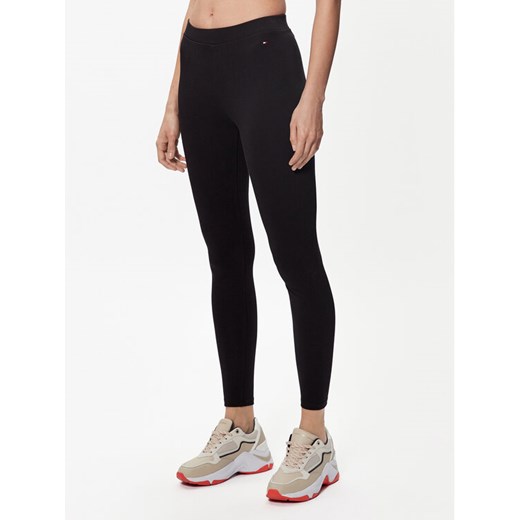 Tommy Hilfiger Legginsy Heritage WW0WW37347 Czarny Slim Fit ze sklepu MODIVO w kategorii Spodnie damskie - zdjęcie 182717051
