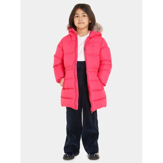 Tommy Hilfiger Kurtka puchowa KG0KG07805 Różowy Regular Fit ze sklepu MODIVO w kategorii Kurtki dziewczęce - zdjęcie 182717170