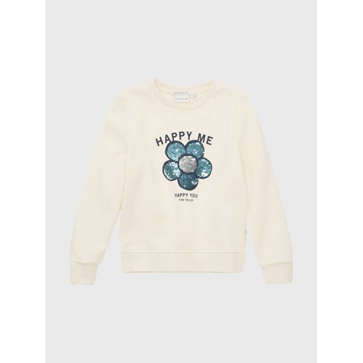 Tom Tailor Bluza 1033958 Écru Regular Fit ze sklepu MODIVO w kategorii Bluzy chłopięce - zdjęcie 182717174