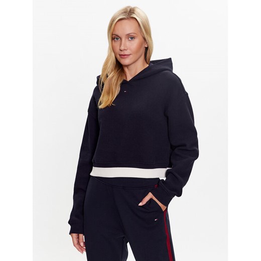 Tommy Hilfiger Bluza S10S101718 Granatowy Relaxed Fit ze sklepu MODIVO w kategorii Bluzy damskie - zdjęcie 182717211