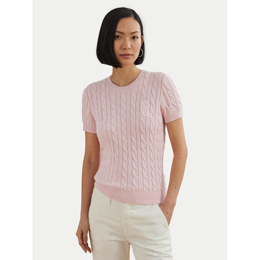LAUREN RALPH LAUREN Sweter 200965880002 Różowy Relaxed Fit ze sklepu MODIVO w kategorii Swetry damskie - zdjęcie 182717274
