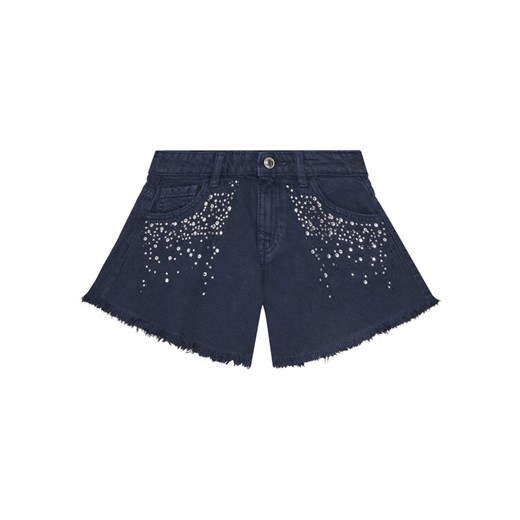 Guess Szorty jeansowe J5RD16 WH1T0 Granatowy Relaxed Fit ze sklepu MODIVO w kategorii Spodenki dziewczęce - zdjęcie 182717280