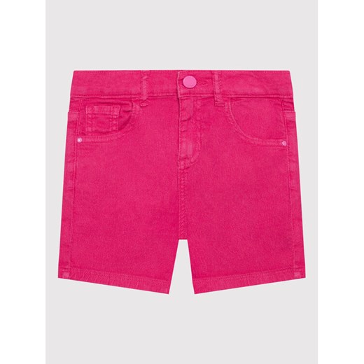 Guess Szorty jeansowe J2RD12 WE5X0 Różowy Regular Fit ze sklepu MODIVO w kategorii Spodenki dziewczęce - zdjęcie 182717340