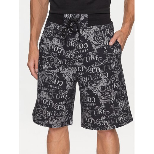 Versace Jeans Couture Szorty sportowe 74GAD3B0 Czarny Regular Fit ze sklepu MODIVO w kategorii Spodenki męskie - zdjęcie 182717440