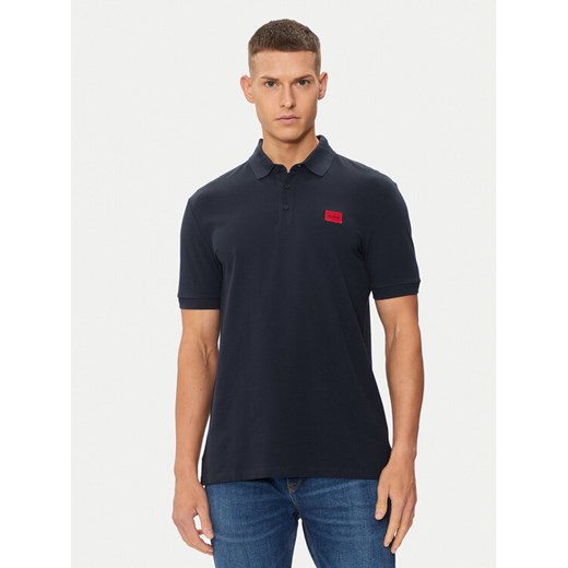 Hugo Polo Dereso232 50490770 Granatowy Slim Fit ze sklepu MODIVO w kategorii T-shirty męskie - zdjęcie 182717454