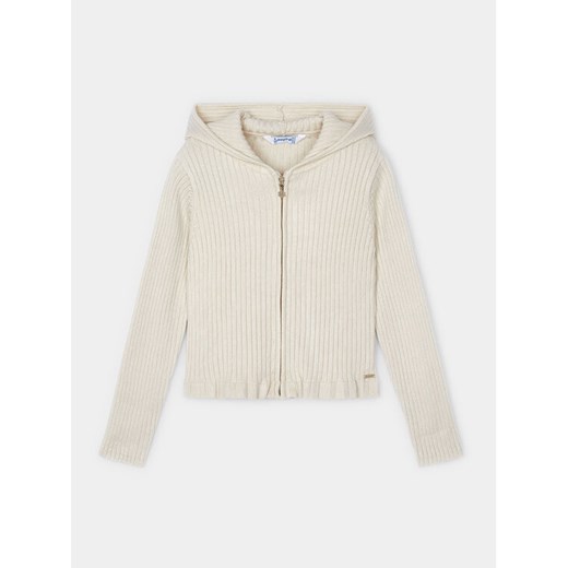 Mayoral Bluza 3355 Écru Regular Fit ze sklepu MODIVO w kategorii Bluzy dziewczęce - zdjęcie 182717464