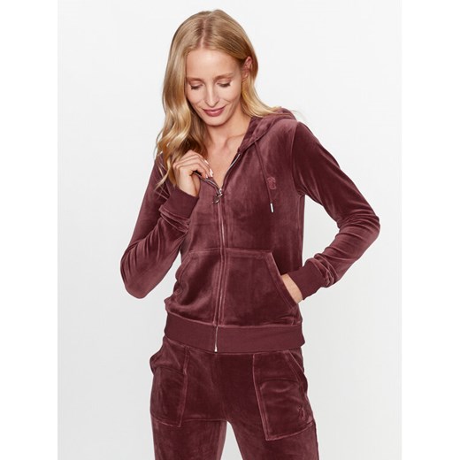 Juicy Couture Bluza Robertson JCAP176 Bordowy Slim Fit ze sklepu MODIVO w kategorii Bluzy damskie - zdjęcie 182717473