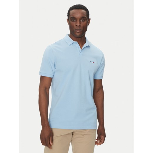 Hechter Paris Polo Pique H-Eco 74004 151902 Błękitny Regular Fit ze sklepu MODIVO w kategorii T-shirty męskie - zdjęcie 182717482