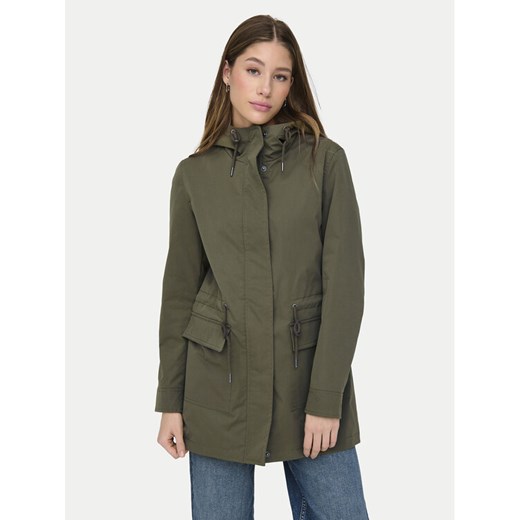 ONLY Parka Louise 15312869 Zielony Regular Fit ze sklepu MODIVO w kategorii Parki damskie - zdjęcie 182717501
