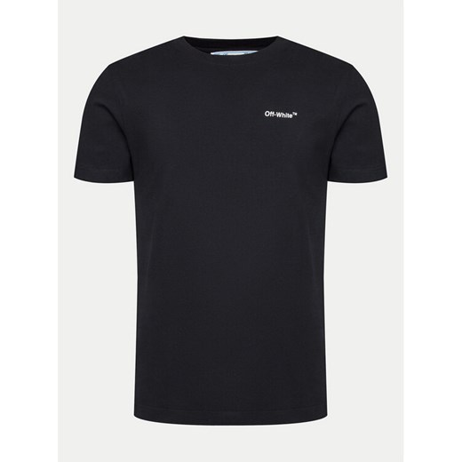 Off-White T-Shirt OMAA027F22JER0111001 Czarny Regular Fit ze sklepu MODIVO w kategorii T-shirty męskie - zdjęcie 182717571