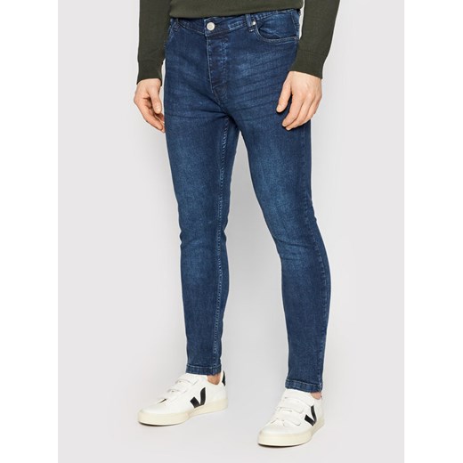 Brave Soul Jeansy MJN-MADISONDARK Granatowy Skinny Fit ze sklepu MODIVO w kategorii Jeansy męskie - zdjęcie 182717692