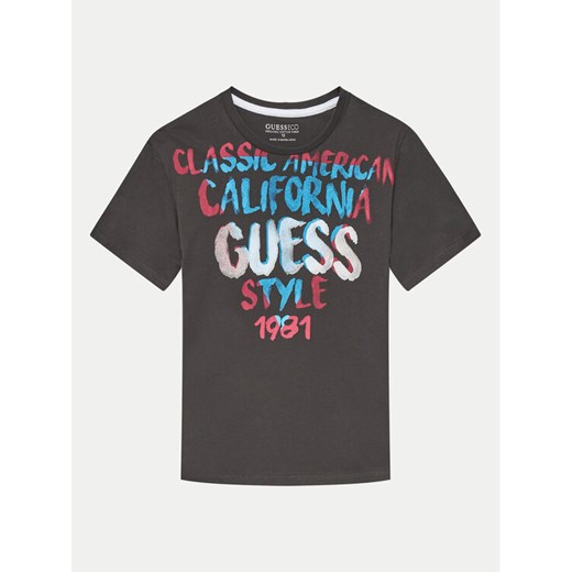 Guess T-Shirt L4YI22 K8HM4 Szary Regular Fit ze sklepu MODIVO w kategorii T-shirty chłopięce - zdjęcie 182717751