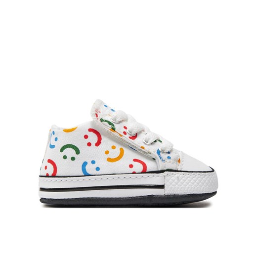 Converse Tenisówki Chuck Taylor All Star Cribster Easy On Doodles A06353C Biały ze sklepu MODIVO w kategorii Trampki dziecięce - zdjęcie 182717820