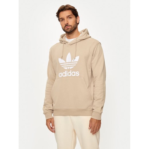 adidas Bluza adicolor Classics Trefoil IZ2359 Beżowy Regular Fit ze sklepu MODIVO w kategorii Bluzy męskie - zdjęcie 182717974