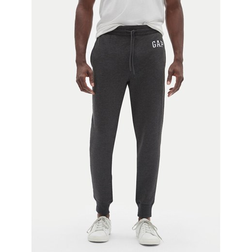 Gap Spodnie dresowe 500382-00 Szary Regular Fit ze sklepu MODIVO w kategorii Spodnie męskie - zdjęcie 182717984