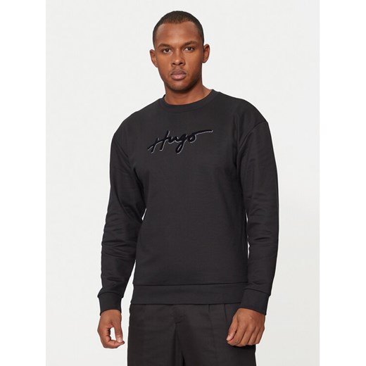 Hugo Bluza Easy 50528579 Czarny Regular Fit ze sklepu MODIVO w kategorii Bluzy męskie - zdjęcie 182718051