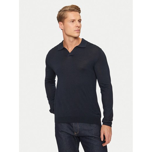 Sisley Sweter 11BAS300J Granatowy Regular Fit ze sklepu MODIVO w kategorii Swetry męskie - zdjęcie 182718141