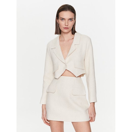MVP Wardrobe Marynarka MVPE3GI058.0TE0161 Écru Regular Fit ze sklepu MODIVO w kategorii Marynarki damskie - zdjęcie 182718252