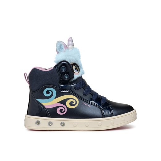 Geox Sneakersy J Skylin Girl  J468WA 0NFBH C4243 M Granatowy ze sklepu MODIVO w kategorii Buty sportowe dziecięce - zdjęcie 182718300