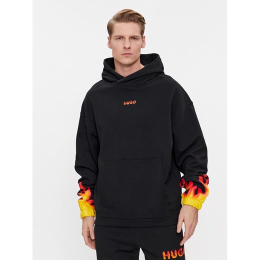 Hugo Bluza Droma 50504815 Czarny Oversize M MODIVO