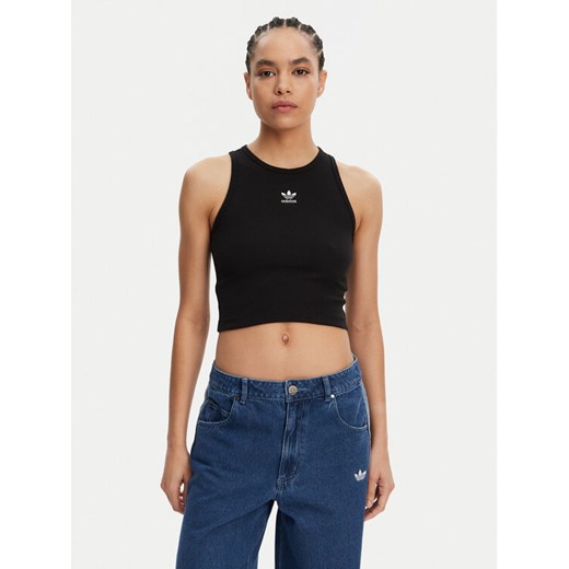 adidas Top Essentials IW5736 Czarny Slim Fit ze sklepu MODIVO w kategorii Bluzki damskie - zdjęcie 182718324