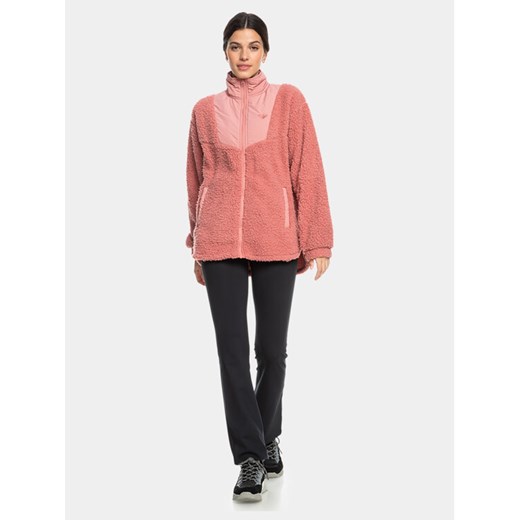 Roxy Polar Sherpa Jacket Plfl ERJPF03155 Różowy Regular Fit ze sklepu MODIVO w kategorii Bluzy damskie - zdjęcie 182718372
