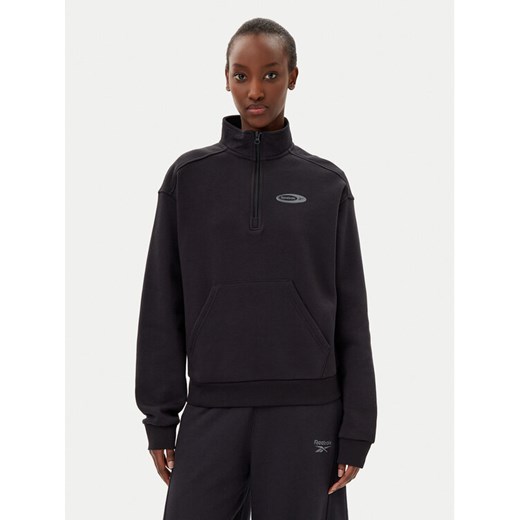 Reebok Bluza 100214264 Czarny Regular Fit ze sklepu MODIVO w kategorii Bluzy damskie - zdjęcie 182718444