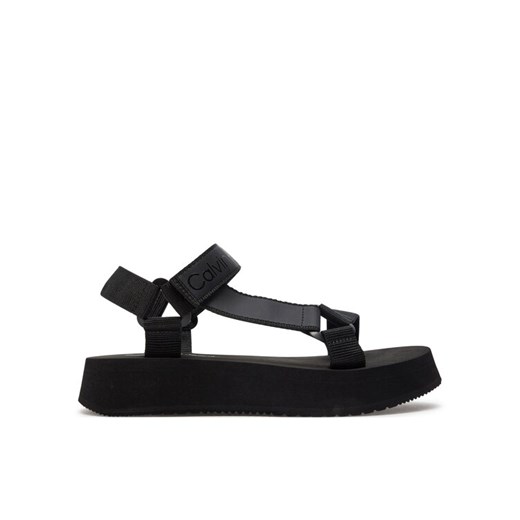 Calvin Klein Jeans Sandały Sandal Velcro Webbing Dc YW0YW01353 Czarny ze sklepu MODIVO w kategorii Sandały damskie - zdjęcie 182718464