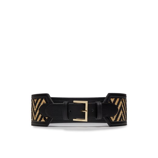 Guess Pasek na talię Noelle BW9125 P4280 Czarny ze sklepu MODIVO w kategorii Paski damskie - zdjęcie 182718480