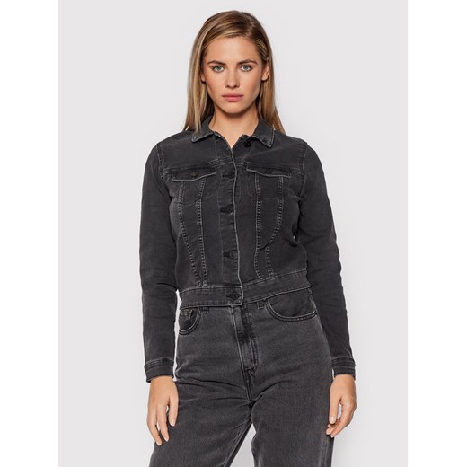 Noisy May Kurtka jeansowa Debra 27001866 Czarny Regular Fit ze sklepu MODIVO w kategorii Kurtki damskie - zdjęcie 182718532