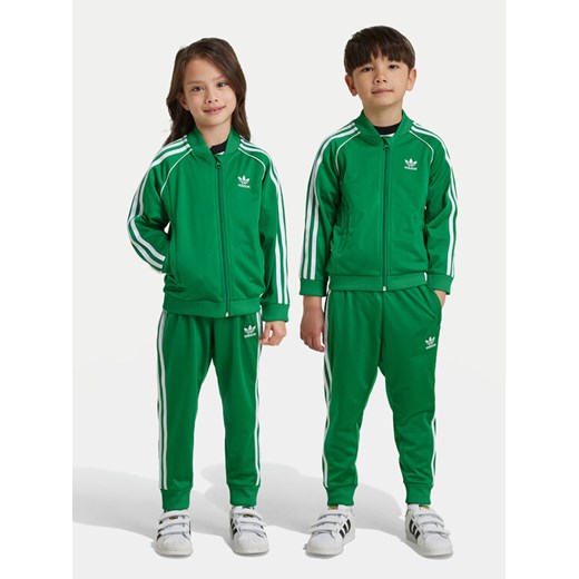 adidas Dres adicolor SST IY4791 Zielony Regular Fit ze sklepu MODIVO w kategorii Dresy chłopięce - zdjęcie 182718552